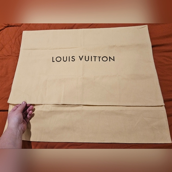 XL LOUIS VUITTON Fold Over Dust Bag Handbag Protector Tote Storage Luggage Cover - Picture 2 of 11